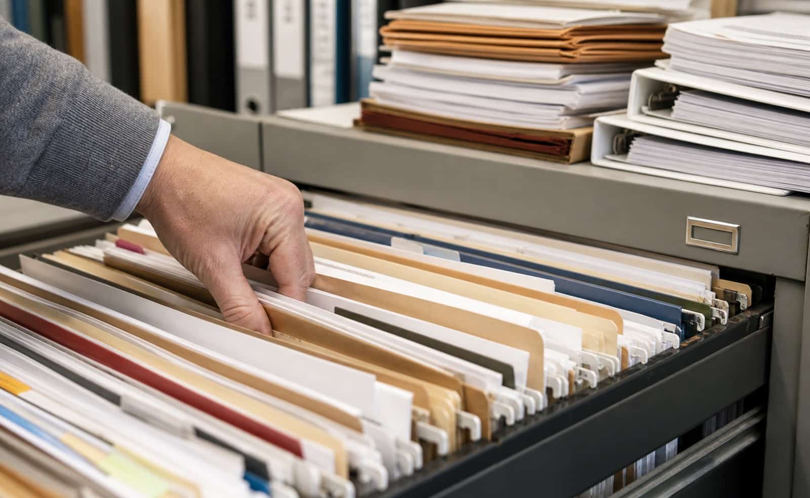 Legal and real estate scanning: professional documents being digitized