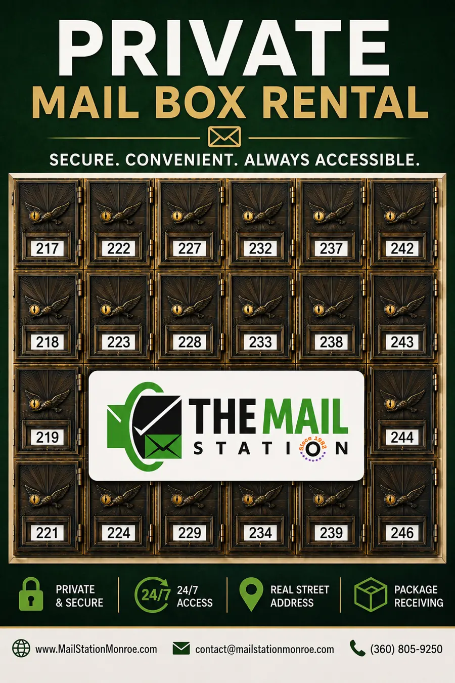 Private mailbox rental