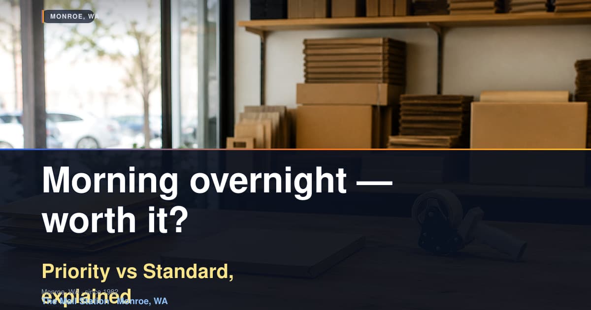 FedEx Priority vs Standard Overnight: When Is Morning Delivery Worth It?
