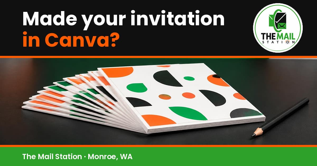 Where to Print Invitations on Cardstock From a Canva File