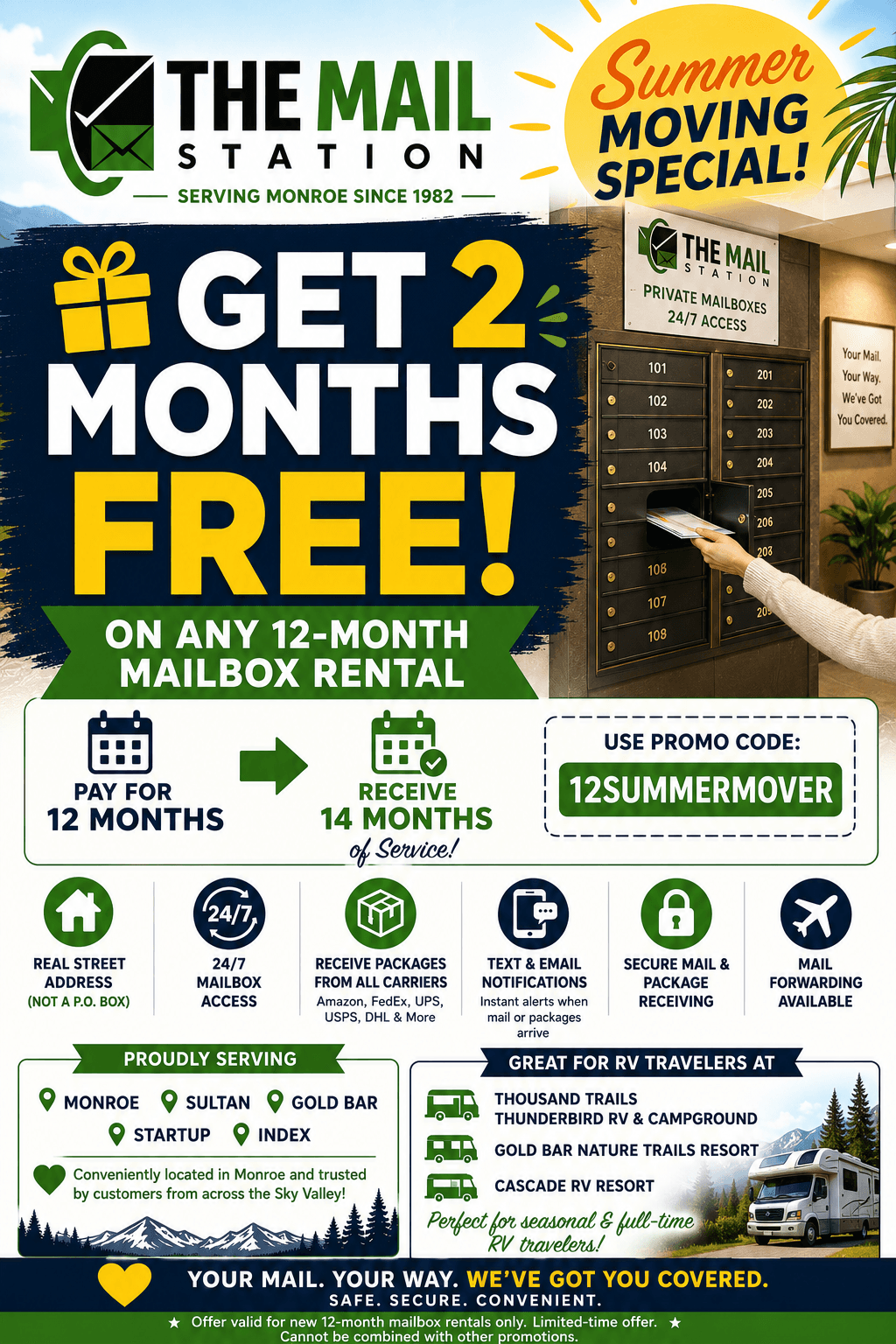 Mailbox Rental Cost in Monroe, WA: Real 2026 Pricing