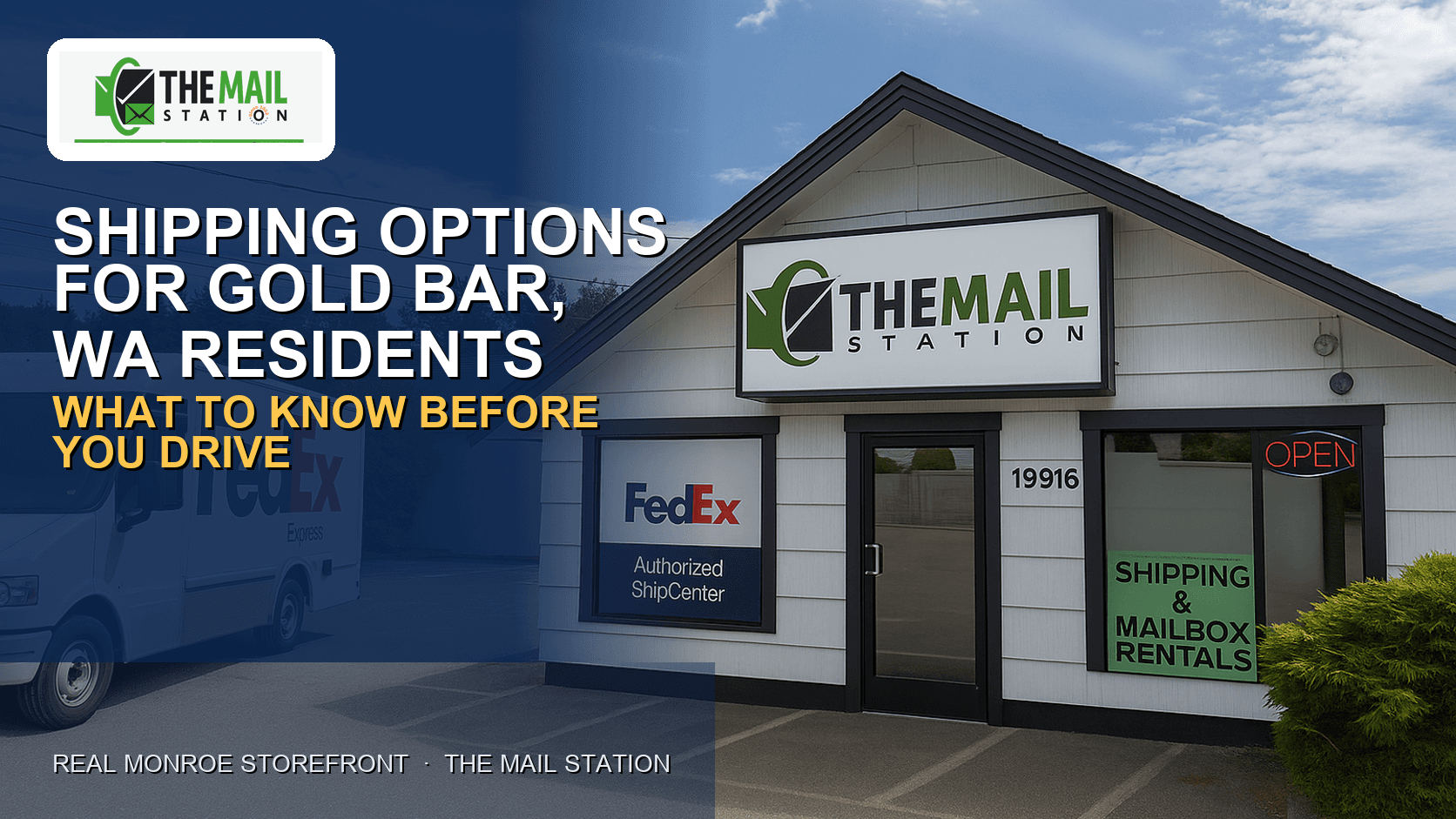 Shipping Options for Gold Bar, WA: FedEx, DHL & International — 25 Miles Away