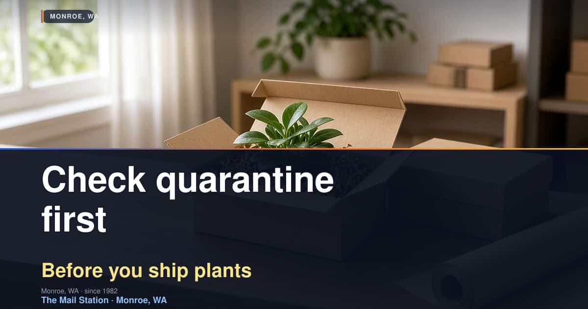 Can You Ship Live Plants? USPS & State Quarantine Rules