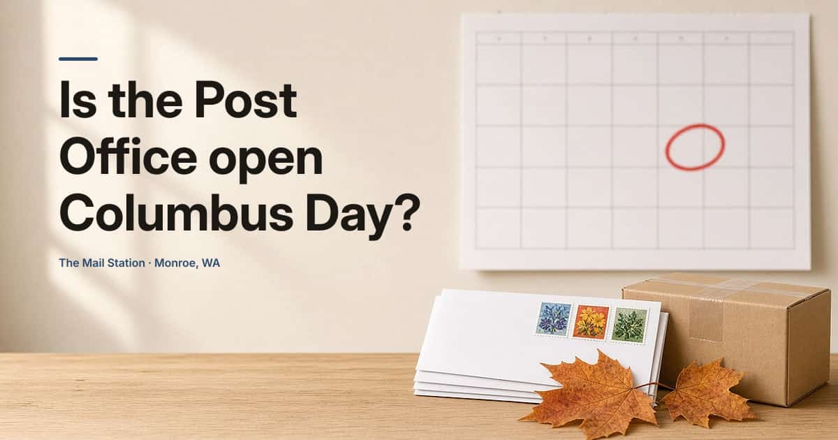 Is the Post Office Open on Columbus Day 2026?