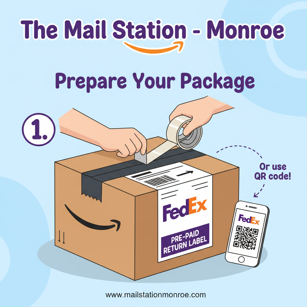 How to Return Amazon Packages with FedEx in Monroe