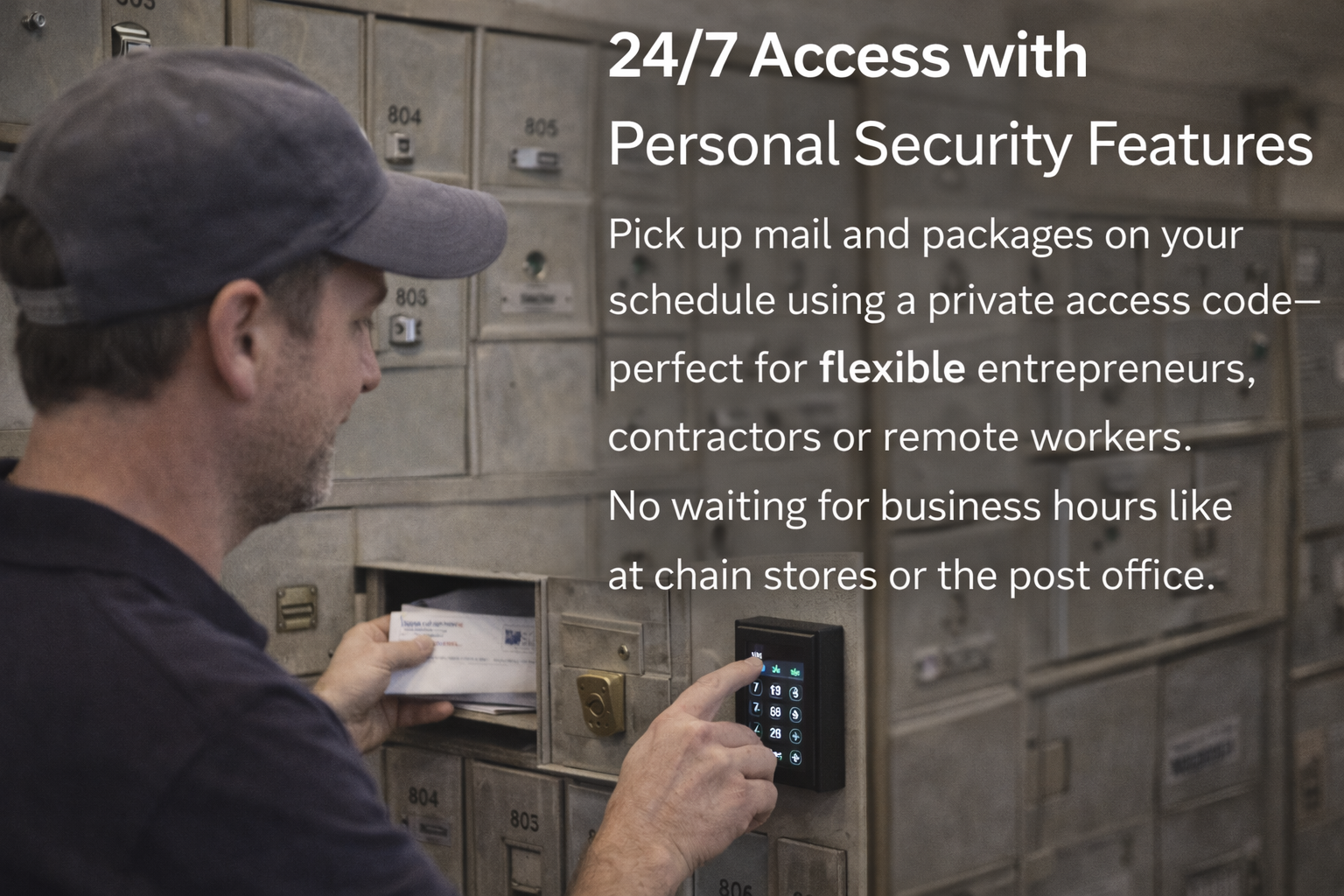 24/7 secure mailbox access