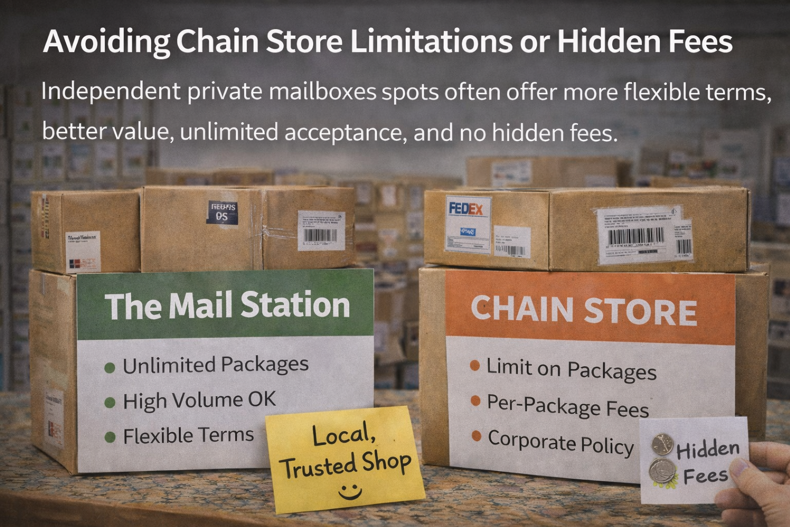 Better value than UPS Store for business mailboxes